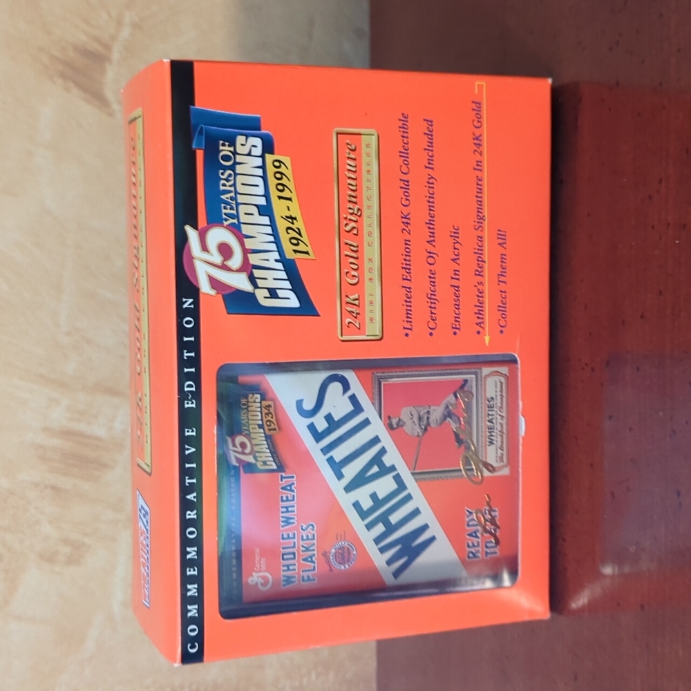 Lou Gehrig Wheaties Mini Box 75 Years of Champions 1924-1999